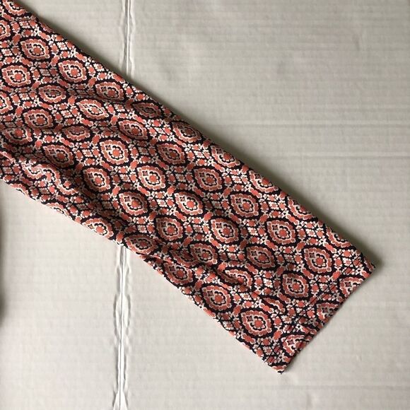 Talbots size medium patterned partial button down top - Picture 3 of 7
